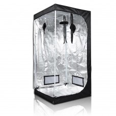 LAGarden 100% Reflective Diamond Mylar Hydroponics Indoor Grow Tent Non Toxic Planting Room w/ Window Cabinet   